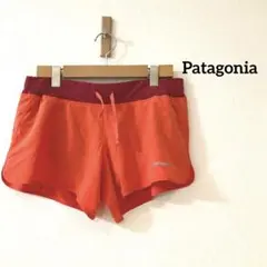 Patagonia ショートパンツ　ランニングウェア　オレンジ レッド　Sのサムネイル