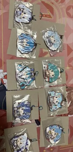 一番くじ 雪ミク 2026 R賞 雪ミクオールスターズ ラバーチャーム 9個