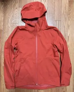 【UNIQLO】ユニクロ ブロックテックパーカー フード付 　S オレンジ