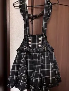 リズリサ LIZLISA レースアップサスペンダー付きスカパン