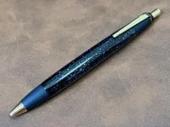 兆春塗り　野原工芸　赤い模様入りボールペン 杢箱つき　草間彌生似 兆春塗り 野原工芸 赤い模様入りボールペン 杢箱つき 草間彌生似