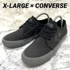X-LARGE CONVERSE スニーカー コラボ ブラック シェブロン 25