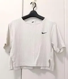 NIKE★半袖リブTシャツ★クロップド丈★ホワイト・白★Sサイズ★ナイキのサムネイル