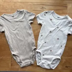 エイチアンドエム 半袖ロンパース 肌着 ボディスーツ