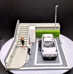 Initial D イニシャルD 藤原豆腐店 風 ジオラマ トミカサイズ 展示台