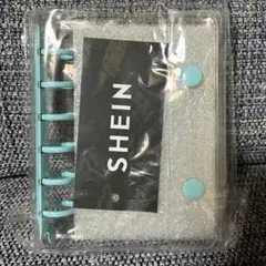 SHEIN シルバー リングバインダー　シール帳ケース水色のサムネイル