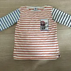 プチバトー　6ans ボーダー　Tシャツ
