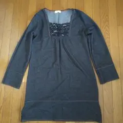 【Raffine Ange】デニム生地チュニック　Ｌ