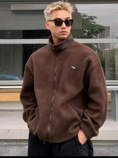 【新品】Dazy ブラウン フリース ジップアップジャケット