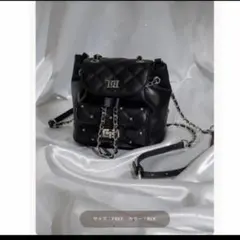 ♡RoseMuse QuiltingBijouBackpack BLACK♡ - メルカリ
