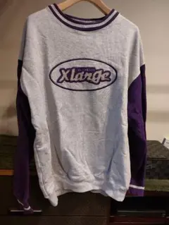 連休限定値下げ◆X large◆ グレー/パープル スウェット▪メンズS▪