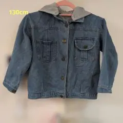 デニムジャケット フード付き