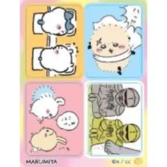 ちいかわ＆ハチワレ＆うさぎ＆モモンガ＆ラッコ＆鎧さん★キラキラシール【18】②