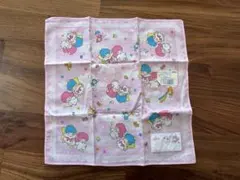 サンリオ　レトロ　ハンカチ　リトルツインスターズ　キキララ　1989年　昭和