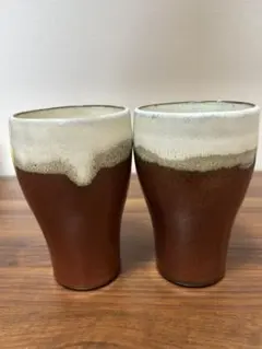 【美品】ビアタンブラー「穂」2個セット　プレシャスセレクト　高級ビアタンブラー