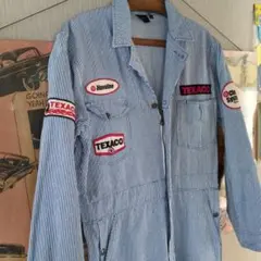 1980年代 TEXACO つなぎ　サロペット　カバーオール　ヴィンテージ　Mのサムネイル