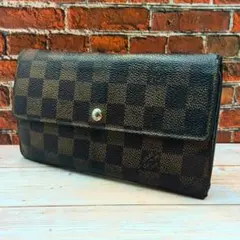 ルイヴィトン ダミエ グラフィット ブラザ 長財布 メンズ 黒 0062