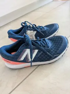 New Balance ネイビー/オレンジ スニーカー　21センチ　☆新品☆
