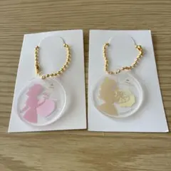 ディズニープリンセス アクリルキーホルダー 2個セット