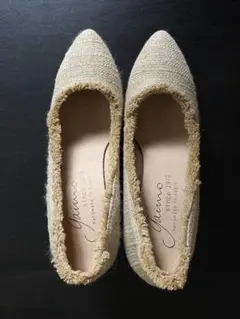 23.5cm 未使用！Gaimo ガイモ ポインテッドエスパドリーユパンプス