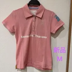 新品　サマンサタバサ　ピンク　ゴルフ　半袖ポロシャツ　Mのサムネイル