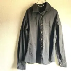 黒の長袖シャツ ドレスシャツ