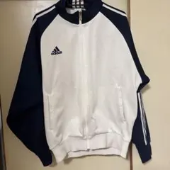 adidas トラックジャケット ホワイト ネイビー
