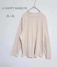 A HAPPY MARILYN◇新品タグ付 リブトップス ハイネック 裏起毛