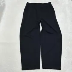 Lサイズ 丈長め UNIQLO C スウェットワイドパンツ BLACK