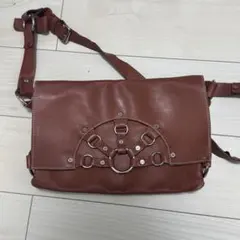 セリーヌ ショルダーバッグ オールレザー ブラウン