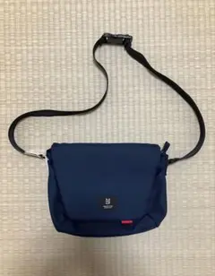ネイビー ナイロン ショルダーバッグ