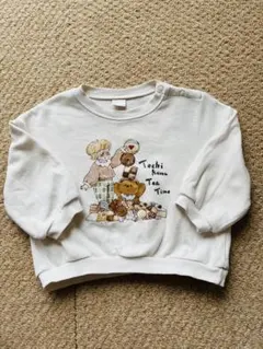 tete a tete てちくま　スイーツ　トレーナー　80cm オフホワイト