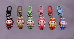 【 クリスマス セール 】 LABUBU ラブブ　 キーホルダー 6個 セット