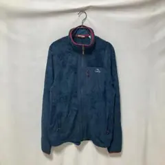 L.L.Bean　フリースジャケット　フルジップ　ハイパイル　シャギー　ネイビー