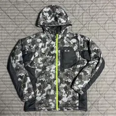 OAKLEY 中綿ジャケット M 迷彩柄 保温 防寒フード付