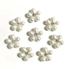 【訳あり品】ホワイトフラワー　花　サンダルアクセサリー　ジビッツ　クロックス