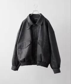 【CLEL】Vintage Design Blouson ヴィンテージブラック