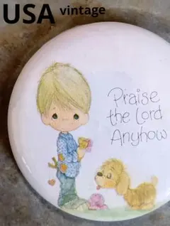 ※USAプレシャスモーメント缶バッジアメリカ PreciousMomentバッチ