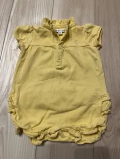 ラルフローレン　ベビー　ポロシャツ　ロンパース　夏服　9M イエロー　フリル付