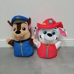 パウパトロール ぬいぐるみ パペット チェイス マーシャル ２体セット