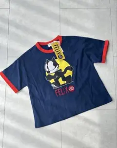 FELIX THE CAT リンガーTシャツ ネイビ －120