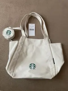 Starbucksトートバッグミニポーチ付き•トラベルポーチ•バッグインバッグ他のサムネイル
