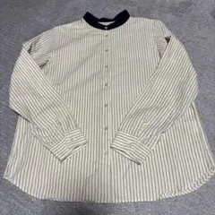 Parkes ストライプ長袖シャツ　Mサイズのサムネイル