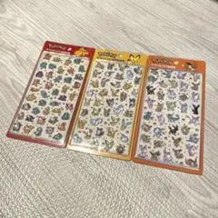 ポケモン 韓国 シール ３種セット