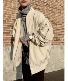 BACK NUMBER 2WAY MA-1ジャケット　ビッグシルエットブルゾン