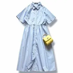 未使用級◆MARY QUANT デイジーワンポイント シャツワンピース Mのサムネイル