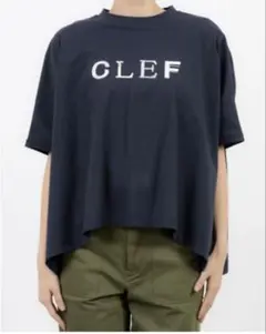 アンナニコラ　ロゴ刺繍　ドルマンプルオーバー　Tシャツ　パール　グレー　Fのサムネイル
