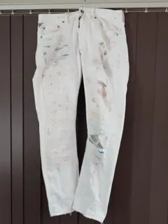 ダメージ加工 ホワイトデニムパンツのサムネイル