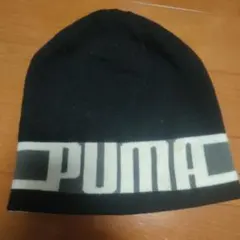 PUMA ストライプ ニット帽　ビーニー　リバーシブル