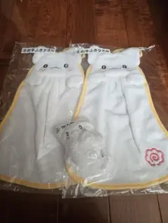 サンリオ当たりくじ　はなまるおばけ　お手ふきタオル2点　指人形1点